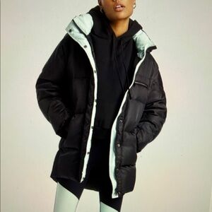 NWOT ALL ACCESS  Anthem Black and Mint Puffer Jacket